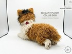 Fao Soft Collie Dog Stuffed Animal Plush  Medium 14-24 In  Brown white black