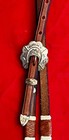 Fancy Silver Trim Handmade Braided Bosal Hanger By Dale Chavez  Of Ca