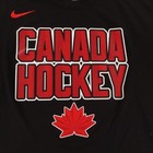 Canada Hockey Shirt Mens L Black Nhl Hockey Nike Dri Fit Red Maple Leaf Tee