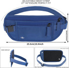 Money Belt For Travel Hidden Travel Pouch Women Men Hidden Rfid Passport Holder 