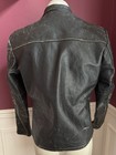 1960s Black Cowhide Cafe Racer  large  Amazing Vintage Condition