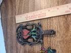 3 Vintage Cast-iron Painted Wilton Footed Trivets