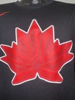 Men   s Polyester Nike Canada National Team Hockey Long Sleeve Black Shirt Medium