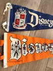 Rare Vintage Disneyland 1960s Magical Kingdom Felt Pennants Flags