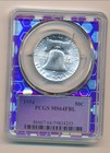 1954 P Franklin Silver Half Dollar Trader Bea Pcgs Ms64fbl