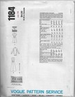 Vtg Vogue Designer Pattern 1184 Jacket   Dress 2 Lengths Teal Traina 14