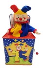 Vintage 1997 Schylling Tin Musical Wind Up Jack In The Box Circus Clown jester