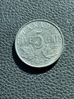 1922 Canada 5 Cents Nickel     King George V     Canadian Coin   2 