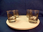 4 Vtg 80 s Pittsburgh Press Whiskey Glasses Susan Castriota Houg Hunting Lodge