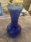 Vintage Cobalt Blue Glass Vases  2 