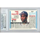 1992 Donruss  237 Terry Pendleton Signed Card Auto Beckett Slab Atlanta Braves