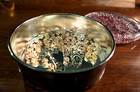 Vintage Italian Sterling Silver Rosary Rose Glass Beads   Murano Pink Glass Box