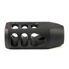  223 Aluminum Muzzle Brake 1 2x28 Thread Black Hard Anodized W  Washer