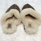 Ugg Scuffette Ii Slippers Women   s Size 8 Espresso Shoes Shearling Lined Slip Ons