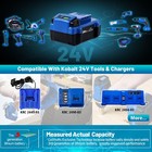 2pack 6 0ah Replacement Battery For Kobalt 24v Kb624-03 Kb524-03 Kb424-03