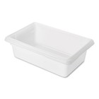 Rubbermaid Commercial 3509whi 3 5 Gal 18  X 12  X 6  Food Tote Box - Wht New
