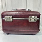 Vgc Vintage Brown American Tourister Escort Train Cosmetic Hard Case Luggage Tag