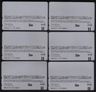 Mickey Mouse Collection Images Of Films Set Of 6 Mint  no Holes  Phone Card