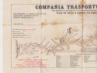 Chile 1900s  pacific Steam Navigation Company  Large Transport Map Of Andes