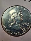 1963 Proof Franklin Silver Half Dollar  lot  4619 