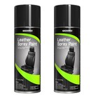 Leather   Vinyl Spray Paint - Black Semi-gloss Finish  2 Cans  Durable   Easy Us