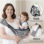 Joyncleon Baby Sling Carrier Newborn To Toddler Safety Adjustable Carrying 8-35 