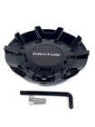         Cratus Wheels Gloss Black Wheel Rim Center Cap   Cr-104  1 Cap    Bolt        