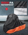 Upgraded Waterproof Motorcycle Cover With Side Box L 107  X 43  X 50   Touring