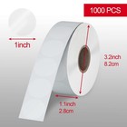 1  Clear Circle Stickers  1000 Pcs   Transparent Self-adhesive Seals For Enve   