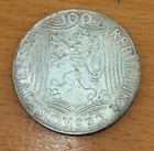 Czechoslovakia 1949 Silver 100 Korun Toned Unc Josef Stalin