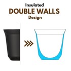 80ml Stainless Steel Espresso Cups Set - 2 Pack  Wall 304 Stainless Steel8900