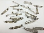 24 Pcs Silver Brooch Pin Backs Bar Pin Backs 1   1 1 4   1  With Safety Catch