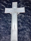 Vintage Parsons Casket Crucifix Cross Cast Metal Jesus Religious Gold Tone