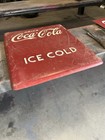 Large Coca Cola Raised Letter Metal End Panel 1950s  Original