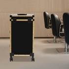 Rolling Makeup Trolley Case Salon Cosmetic Train Case With 3 Drawers And Mirror