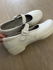 Klogs White Leather Mary Jane Nursing Comfort Shoes Size 7 5