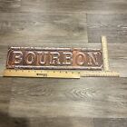 Bourbon -vintage Design Metal Bar Sign