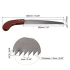 10  Hand Pruning Saw With Straight Blade Wood Handle For Camping Garden