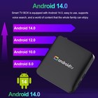 Android 14 0 Bt Smart Tv Box 2gb 16gb Quad-core 4k Uhd Media Player With Remote