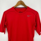 Nike Pro Combat Compression T-shirt Men s L Red Dri-fit Swoosh Logo Short Sleeve