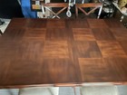 Extendable 70   -102    X44   w X36   h  Formal Dining Table   8 Chairs Set Cherry Brown