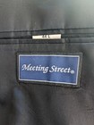 Meeting Street Sport Coat Houndstooth Windowpane Plaid Silk Wool Mens Size 44l