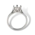Round Cathedral Weave Design Pre-notched Ring Mounting
