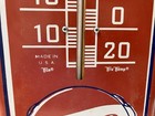 Pepsi-cola Thermometer Bottle Cap Tin Metal Sign 27  X 8 25  Works Usa Vintage