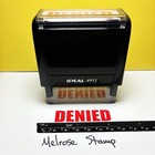 Denied Rubber Stamp Red Ink Self Inking Ideal 4913