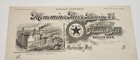 Original Pre-prohibition Menominee River Brewing Co  Michigan Beer Billhead