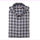 Kirkland Signature Men s Long Sleeve Plaid Shirt   Brown gray   Size L