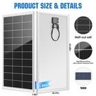 200w Watt Mono Solar Panel 12v Battery Charger Home Pv Off Grid Boat Power Rv