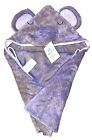 Elephant Hooded Infant Baby Pool Bath Beach Towel Gray 30x30 Terry Cotton New
