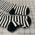 Repro 18th-19th Century Children s 2t-3tblack And White Cotton Stockings